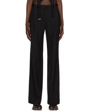 Dion Lee Lingerie Wool Trousers - Black