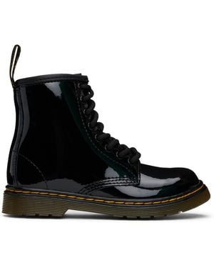Dr. Martens ジュニア｜ブラック 1460 エナメルレザー レースアップブーツ