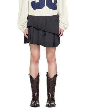 Acne Studios Fleece Mini Skirt - Black