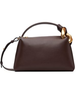 JW Anderson Burgundy 'The Jwa Corner' Bag - Black