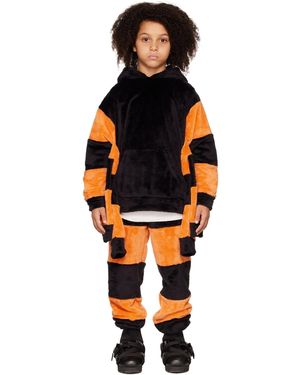 Doublet キッズ｜Ssense限定 ブラック＆オレンジ Itchy Witch Spider フーディ