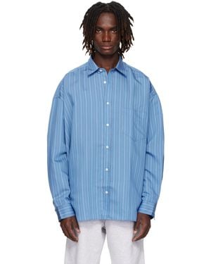 Acne Studios ブルー ボタンアップシャツ
