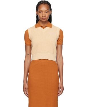 Maison Kitsuné Handwriting Vest - Orange