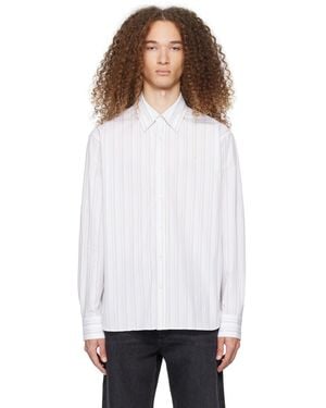 Acne Studios ホワイト ボタンダウンシャツ