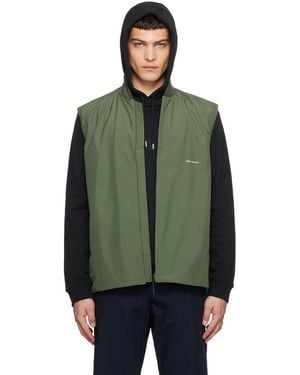 Norse Projects Stand Collar Vest - Green