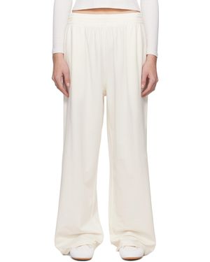 Skims オフホワイト Cotton Jersey ワイドレッグ ラウンジパンツ