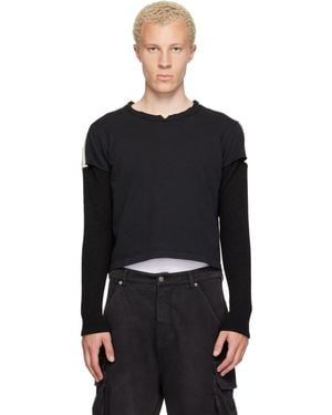 424 Thermal Capped Sleeve T-Shirt - Black