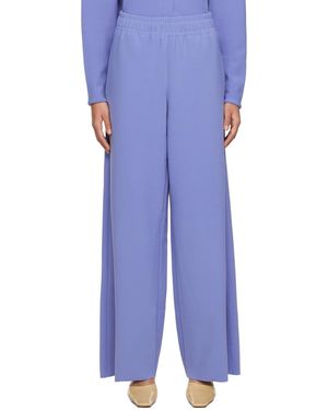 Birrot Pantalon Bleu À Cordon Coulissant