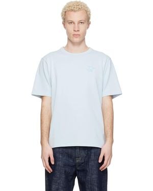 Maison Kitsuné Barista Fox Relax T-Shirt - Blue