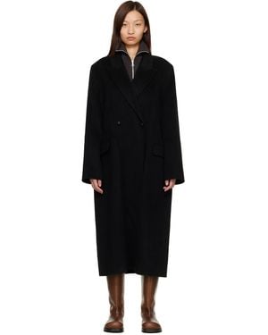Acne Studios Double-Breasted Coat - Black
