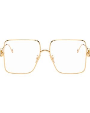 Loewe Oversize Square Retro Titanium Glasses - Black