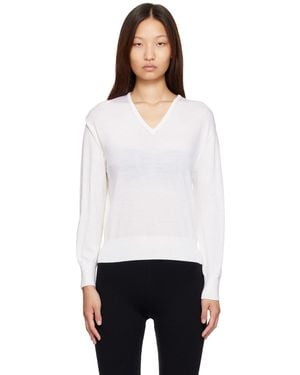 NOTHING WRITTEN Sane V-Neck Sweater - White