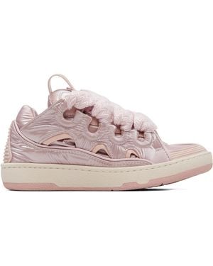 Lanvin Nylon Curb Trainers - Pink