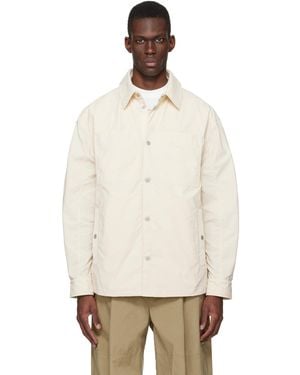 Mordecai Off- Striped Overshirt - Natural