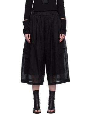 Yohji Yamamoto Pantalon Étagé Noir
