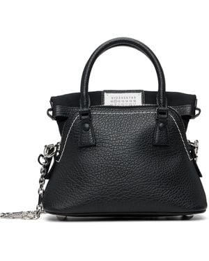 Maison Margiela ブラック マイクロ 5Ac Classique バッグ