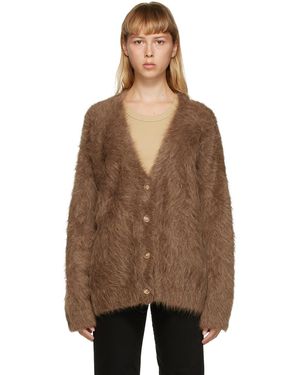 TOTEME Ssense Exclusive Tan Alpaca Biella Cardigan - Brown