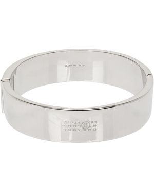 MM6 by Maison Margiela Engraved-Logo Bracelet - Black