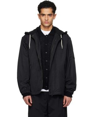 Nanamica Ooal Nylon Twill Hooded Jacket - Black