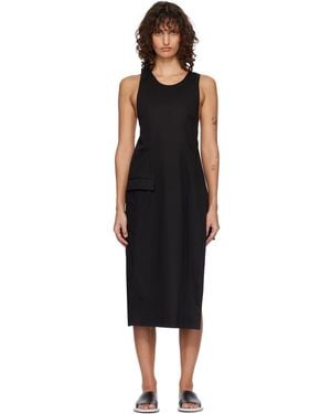 Rier Apron Midi Dress - Black