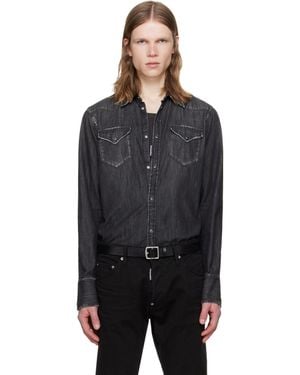 DSquared² Western Denim Shirt - Black