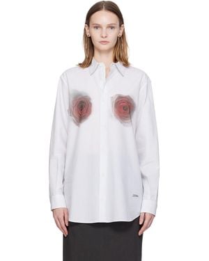 Jean Paul Gaultier 'The Blurry Roses Print' Shirt - White