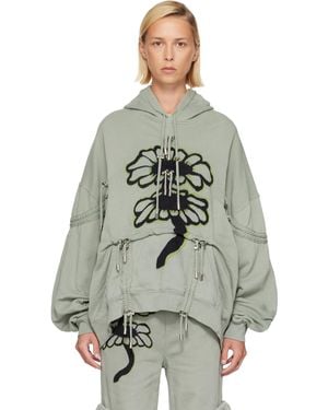 Collina Strada Burst Hoodie - Grey