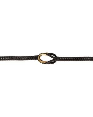 Bottega Veneta Brown Coaxial Belt - Black