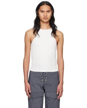 【関税込み】Dion Lee ホワイト Gradient Rib トップス Dion Lee Ribbed Combat Corset | White | FARFETCH