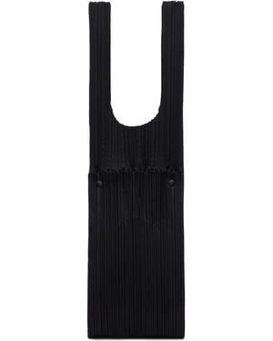 Pleats Please Issey Miyake Pleats Bridge Tote - Black