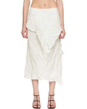 Proenza Schouler Off- Hansly Midi Skirt - White
