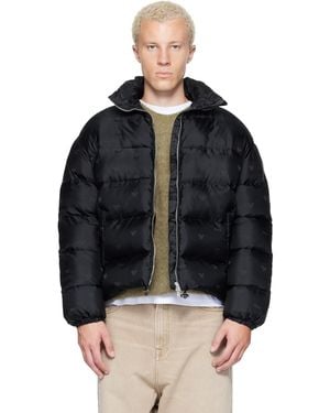 Rhude Paisley Jacquard Down Puffer Jacket - Black
