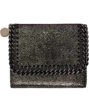 Stella McCartney ブラック スモール Falabella フラップウォレット