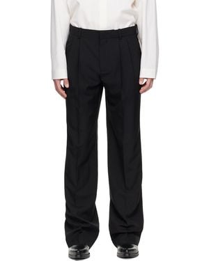 Balmain Wool Trousers - Black