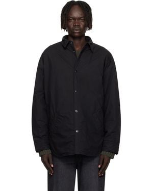 Acne Studios Button-Up Overshirt - Black