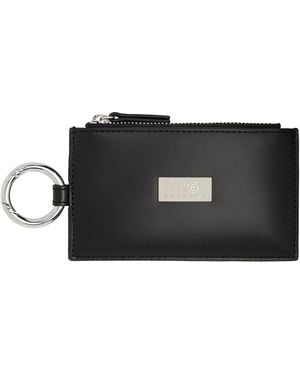 MM6 by Maison Margiela Numeric Zip Wallet - Black