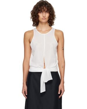 LE17SEPTEMBRE Self-Tie Sleeveless Tank Top - Black