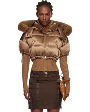 KNWLS Mabel Bomber Jacket - Brown