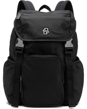 BOSS Double B Monogram Backpack - Black