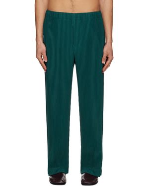 Homme Plissé Issey Miyake Colour Pleats 1 Trousers - Green