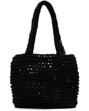 NOTHING WRITTEN Jupi Knitted Tote - Black