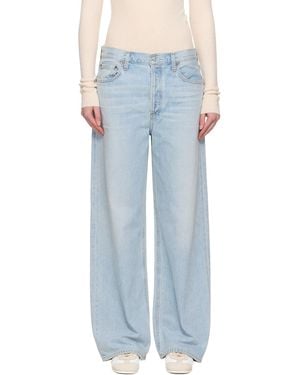 Agolde Wide Low Slung Jeans - Black