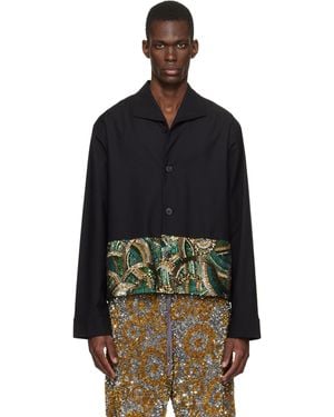 Dries Van Noten Sequinned Shirt - Black