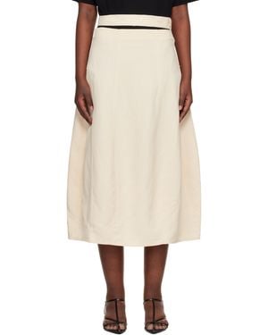 Studio Nicholson Orcha Midi Skirt - Natural