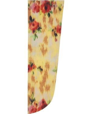 Ganni Print Wrap Scarf - Orange