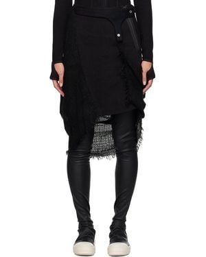 Hyein Seo Fringed Midi Skirt - Black