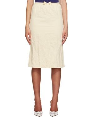 ShuShu/Tong Straight Midi Skirt - Natural