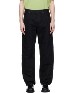 vowels Overdyed Painter Jeans - Black