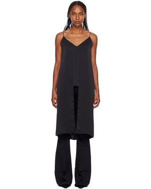 Rosetta Getty Camisole Noire À Découpe