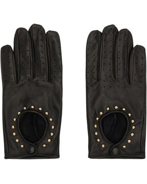 Ernest W. Baker Studded Driving Gloves - Black